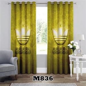 پرده چاپی طرح ادیداس کد m836 تک قواره ارتفاع 300 عرض 140