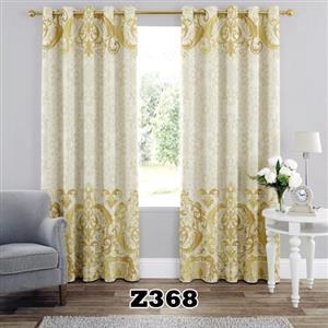 پرده چاپی طرح سلطنتی کد Z368 تک قواره ارتفاع 300 عرض 140 سانت