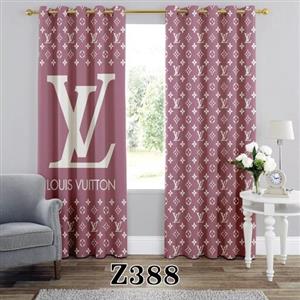 پرده چاپی طرح لویی ویتون کد Z388 تک قواره ارتفاع 300 عرض 140 سانت