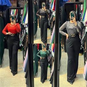 اورال سرهمی دلارام با کمربند جنس پولک زارا و کرپ غواصی در سایزبندی 36 تا 50 (قبل از سفارش از غرفه دار موجودی گرفته شود)