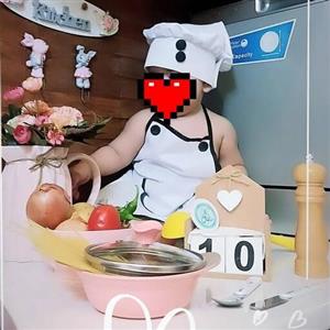 پیشبند و کلاه  آشپزی کودک مخصوص عکاسی