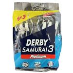 خودتراش مردانه دربی Derby مدل Samurai 3 بسته 12 عددی