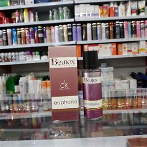 ادکلن ایفوریا  35میل Beutex  بیوتکس کیفیت عالی  در رایحه های متنوع  تکفروشی به قیمت عمده