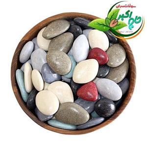 دراژه سنگی (رودخانه ای) 130گرم حاج اکبر (بسته بندی درب دار بهداشتی)