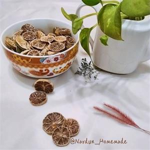 پرک لیمو خشک خانگی- بدون هسته- آفتاب خشک و کاملا بهداشتی- بسته ی  100 گرمی