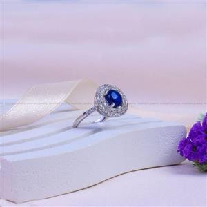 انگشتر یاقوت کبود سنتاتیک زنانه کد 9927