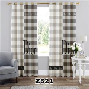 پرده چاپی طرح دیور (DIOR) کدZ521  تک قواره ارتفاع 300 عرض 140 سانت