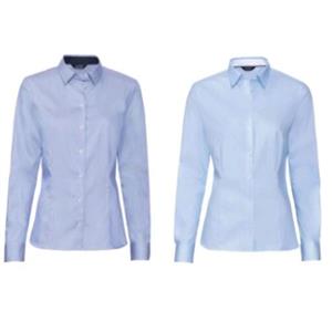 شومیز زنانه اسمارا اصل آلمان رنگبندی آبی راه راه و آبی لانه زنبوری سایزبندی از 36 تا 48