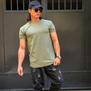 تیشرت تمام نگین مردانه جنس نخی و خنک  در 3رنگ عالی