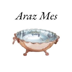 کاسه مسی سه پایه گوشواره دار نانو (سایز 4قطر25 ) برند آتامیز زنجان