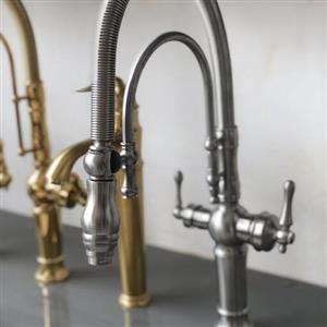 شیر ظرفشویی دوکاره استیل مات آرسا با 7 سال ضمانت