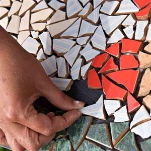 کاشی شکسته جهت معرق کاری کاشی