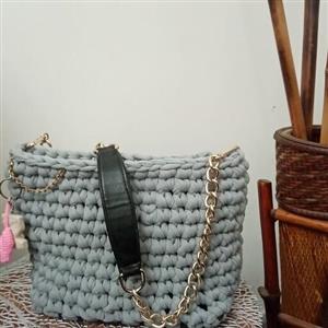 کیف مکرومه دستباف ازپیله