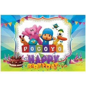 بنر تم تولد بیم بوم طرح پوکویو کد 04 سایز 100 در 150 سانتیمتر