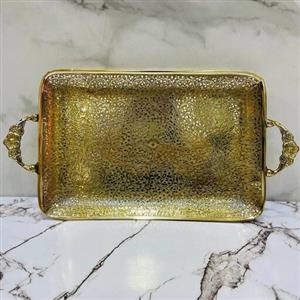 سینی برنجی هندی بزرگ بسیار ضخیم و سنگین تمام برنجی ساخت هند با کیفیت بسیار بالا و سنگین با سطح کیفیتی درجه یک و ضخیم