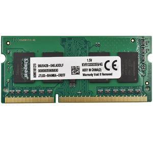 رم لپ تاپ کینگستون مدلDDR3 1333S MHz CL9 ظرفیت 4 گیگابایت