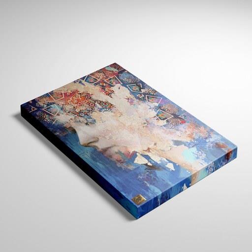 تابلو بوم تلفیقی نقاشیخط دیجیتال آرت گالری چارگوش 5569