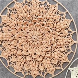 دیوارکوبِ ماندالا بافی با قلاب به قطر 35 سانتی متر