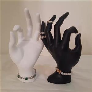 استند جواهر  به همراه پایه چوبی رزینی