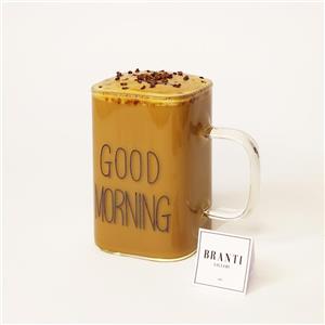 ماگ پیرکس مدل good morning آنتی شوکبدون دسته مناسب برای انواع نوشیدنی اورجینال وارداتی ارسال رایگان