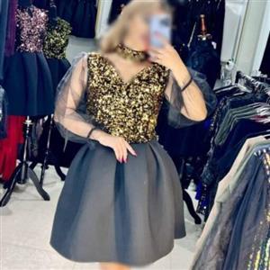 لباس مجلسی کوتاه عروسکی مدل پانته آ