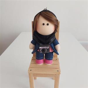 عروسک روسی طرح عکاس 15 سانتی با قابلیت ایستایی و آویز شدن