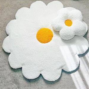 فرشینه طرح گل بابونه فرشینه فانتزی اتاق کودک