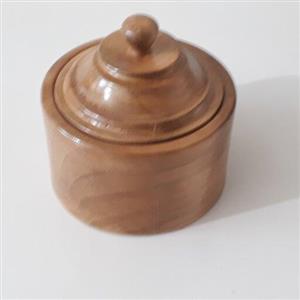 قندان چوبی دست تراش
