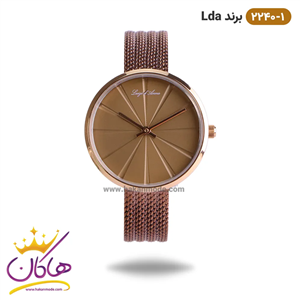 ساعت زنانه ال دی ای بند حصیری قهوه ای 2240/1| لویجی د آنا LDA