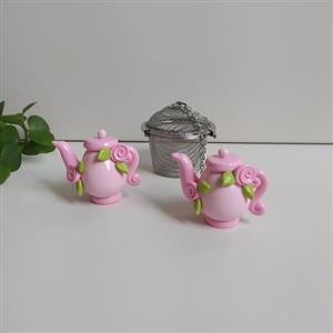 صافی چای و دمنوش به همراه آویز طرح قوری یک عددی