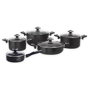 کارال سرویس قابلمه هاردآنادایزد 10 پارچه مدل آترینا Karal Hardanodized Atrina Cookware Set 10 Pieces