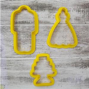 پک قالب عروسی.3 عدد کاتر  10 سانت.کاتر کوکی