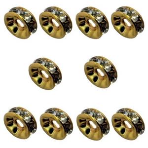 مهره دستبند مدل نگین دار Rt10 بسته 10 عددی