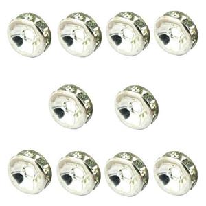 مهره دستبند مدل نگین دار RN10 بسته 10 عددی