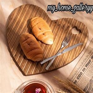 تخته سرو  برش و دکوراتیو چوبی مدل قلبی شیار دار 