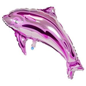 بادکنک فویلی آبزیان دلفین صورتی 