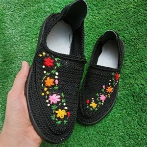 گیوه طرح پیچک، دستبافت،کرمانشاه