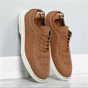 کفش کالج مردانه بندی قهوه ای تیره مدل M باتیس بوتیک