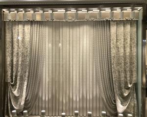 پرده تور لب حاشیه طرح لوزی کد 591