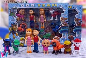 فیگور سگ نگهبان مدل Family Pack بسته 8 عددی
