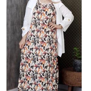 پیراهن زنانه ساحلی نخی خنک تابستونی