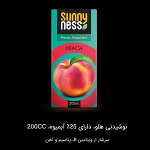 نوشیدنی آبمیوه پاکتی هلو سانی نس 200 میل 36 عددی
