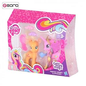 فیگور هاسبرو مای لیتل پونی سری Cutie Mark Magic مدل Little pony Princess Cadance  Applejack A2658 