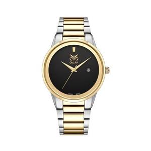 ساعت مچی عقربه ای مردانه اوبلاک مدل 72711 رنگ دو رنگ صفحه مشکی