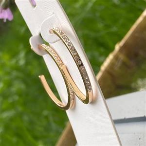 گوشواره نیم حلقه گوشواره زنانه.ضد حساسیت.اکسسوری خاص برای کادو.گوشواره دخترانه