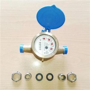 کنتور آب R160 طرح آبفر 20-1.2 همراه با مهره و ماسوره و واشر 