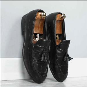 کفش کالج مردانه مشکی مدل سنگی باتیس بوتیک 