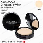 پنکک گیاهی دوکاره رمی رز رنگ بژ سرد R120Remi.roos Compact Powder