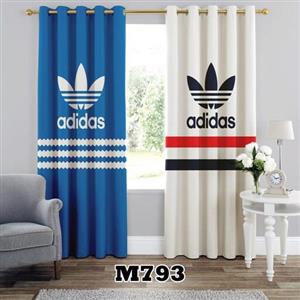 پرده چاپی طرح آدیداس کد M793 تک قواره ارتفاع 300 عرض 140 سانت