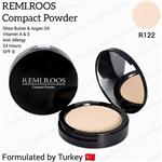 پنکک گیاهی دوکاره رمی رز رنگ بژ صورتی R122Remi.roos Compact Powder